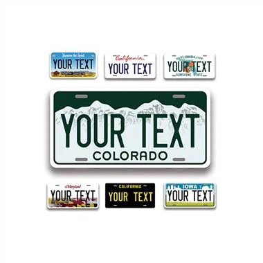 Individualizuoto teksto aliuminio numerio ženklas