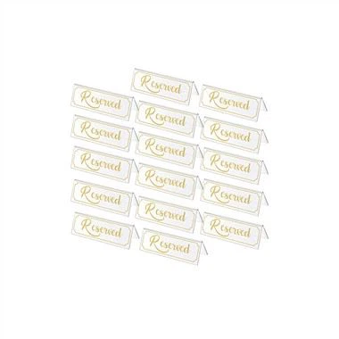 Rezervuotos sėdynės skaidrus akrilo ženklas